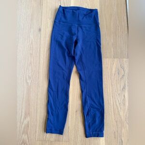 lululemon athletica Wunder Train Leggings in Midnight Blue